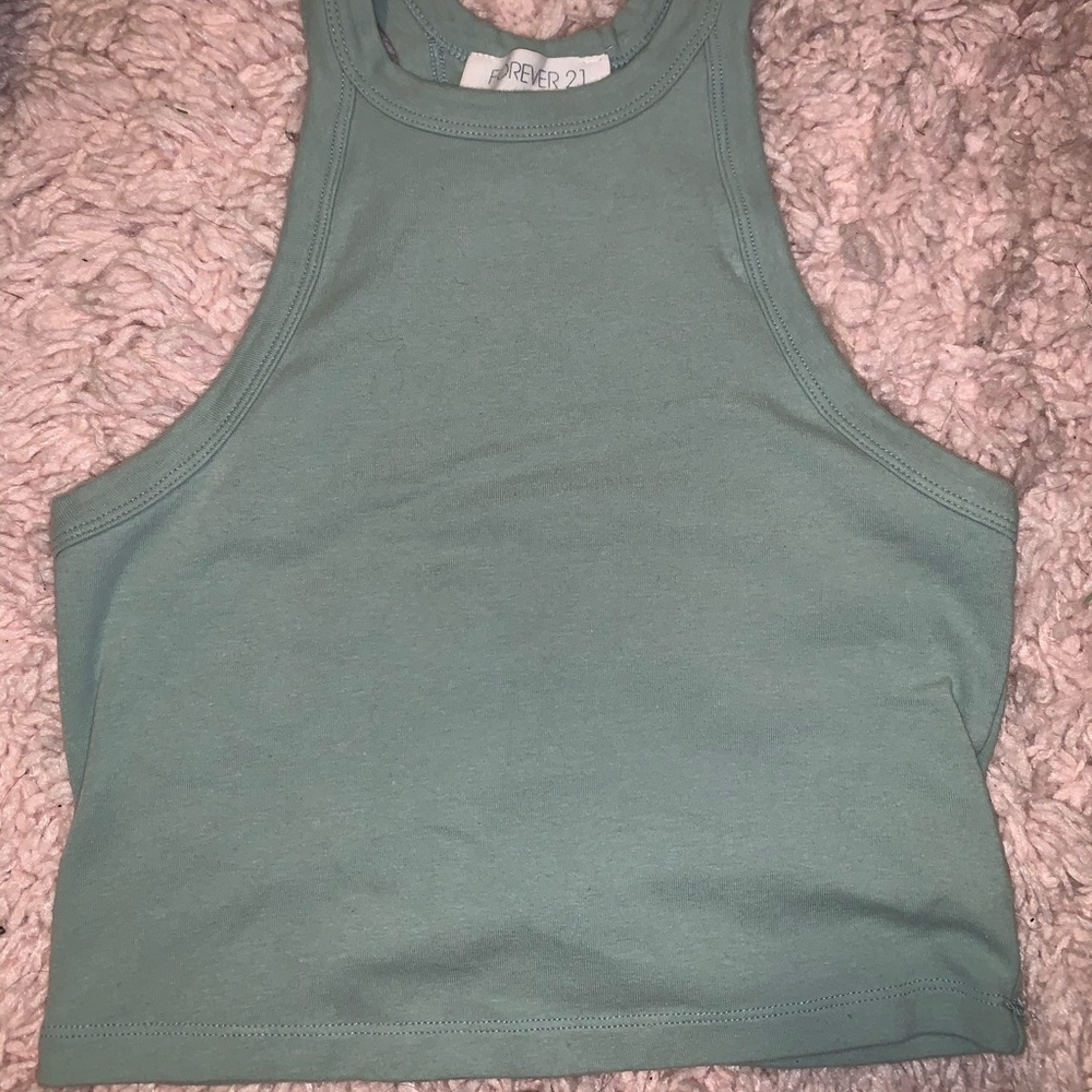 Pistachio Cropped Tank Top